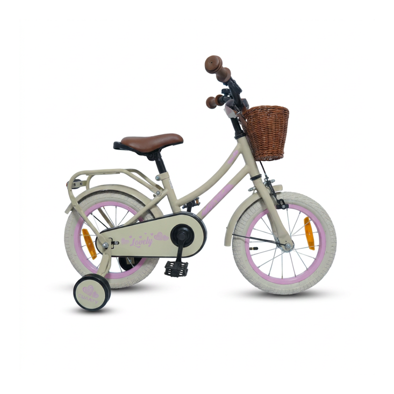 CHANTY Lovely 14" Beige Flickcykel | 3-5 år |