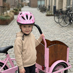 Chanty Barnhjälm - ljusrosa hjärtan