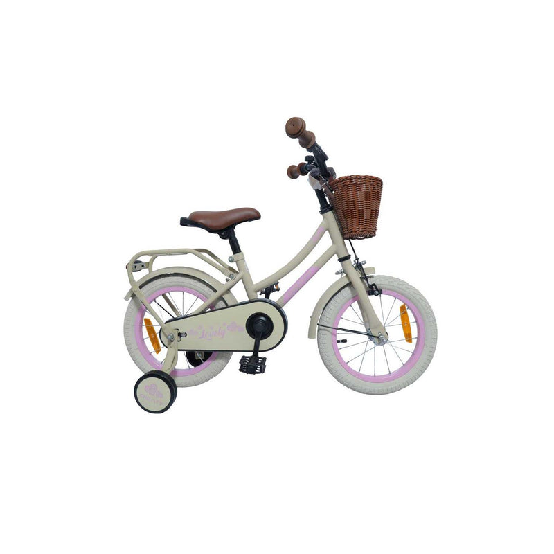 CHANTY Lovely 14" Beige Flickcykel | 3-5 år |