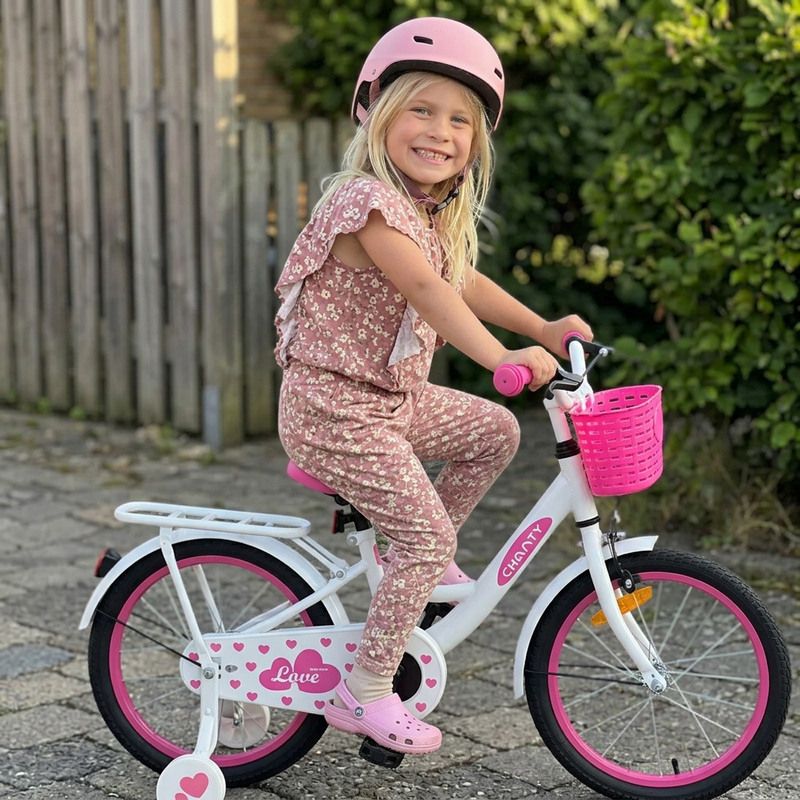 CHANTY Love 18" Rosa Barncykel | Flickor |