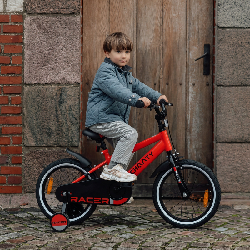 CHANTY Racer 16" Röd Pojkcykel | 4-6 år |