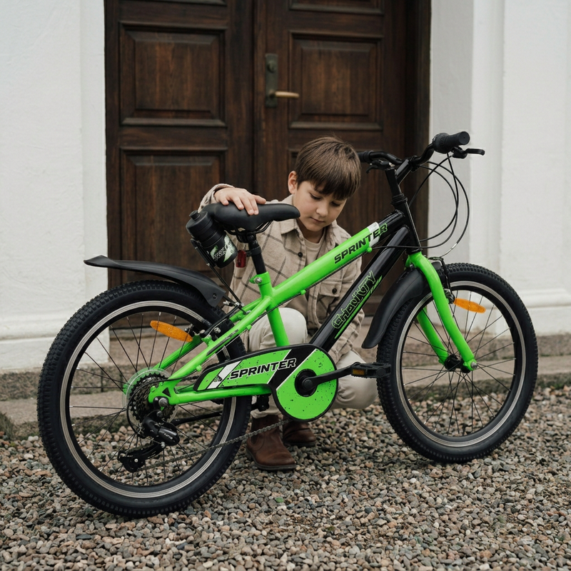 CHANTY Sprinter 20" Grön Pojkcykel | 7 växlar |